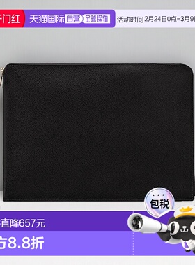 自营1h可退 欧洲直邮LONGCHAMP珑骧 女士黑色Le Foulonne 笔记本