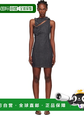 香港直邮Coperni 女士 灰色 Flower 牛仔连衣裙 COPR158F2046