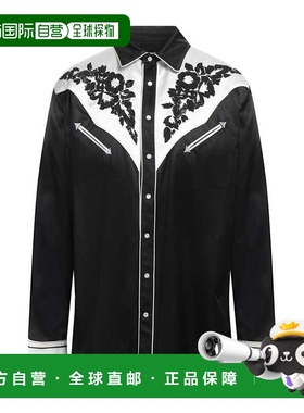 香港直邮kenzo 高田贤三 男士 花纹衬衫 black黑色 舒适时尚