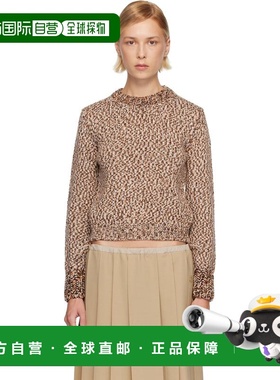 香港直邮Moncler 盟可睐 女士 棕色 Mouline Wool 毛衣 K20939C00