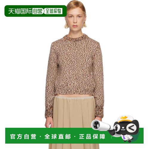 香港直邮Moncler 盟可睐 女士 棕色 Mouline Wool 毛衣 K20939C00