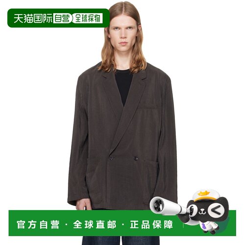1h可退 香港直邮Lemaire 男士 LEMAIRE 棕色 Soft Double Breaste