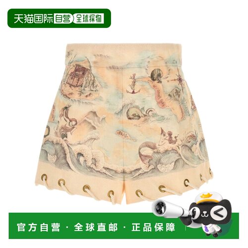香港直邮Zimmermann 印花短裤 6559AC261TRMP