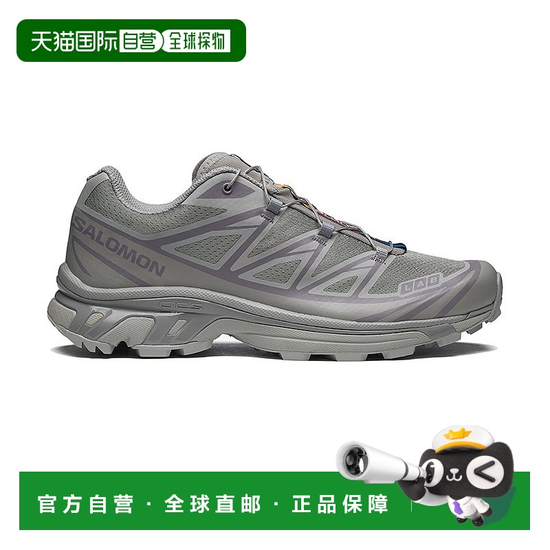 欧洲直邮SALOMON 24新款 XT6系列男女款灰色褐色拼接纺织运动鞋