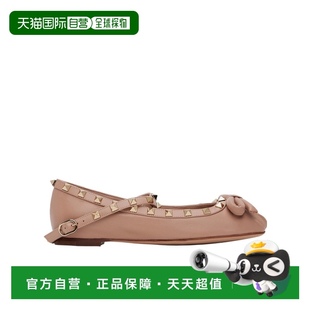 WS0HB6XGR 99新未使用 香港直邮Valentino 铆钉细节芭蕾舞鞋
