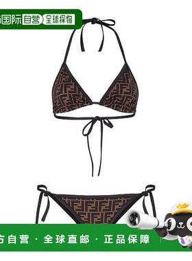 1h可退 香港直邮Fendi 大面积logo比基尼套装 FXB974ADHB性感