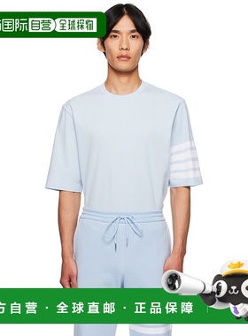 1h可退 香港直邮Thom Browne 汤姆 布朗 男士 蓝色 Jersey 4-Bar