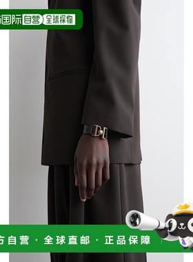 自营欧洲直邮COS 女士鳄鱼纹皮革手链手镯