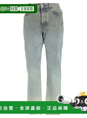 1h可退 香港直邮off-white 女士 牛仔长裤 blue蓝色 舒适时尚