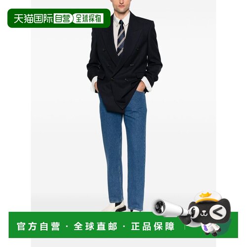 1h可退 香港直邮Saint Laurent 圣罗兰 男士 羊毛双排扣西装外套