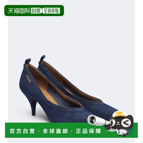香港直邮versace 范思哲 女士 Tina 牛仔布浅口鞋
