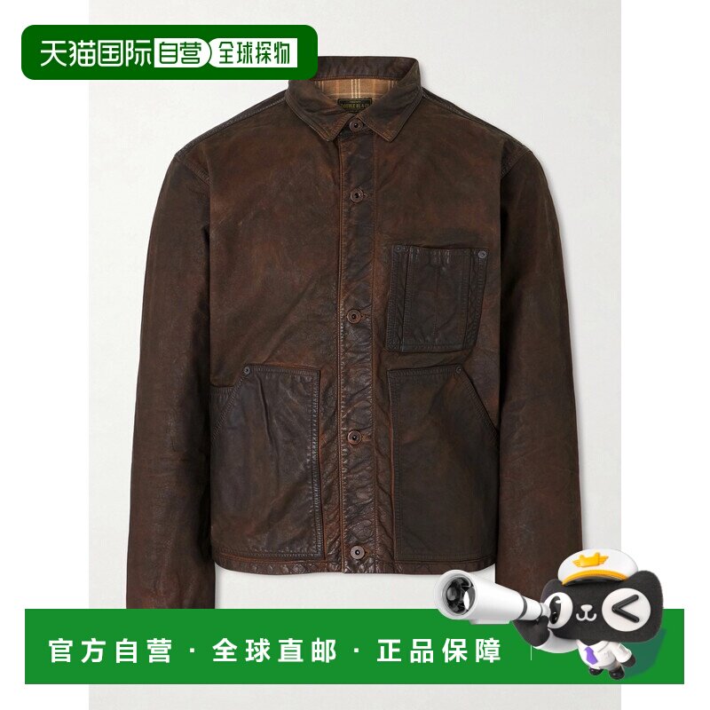 1h可退 香港直邮ralph lauren rrl 拉夫 劳伦RRL 男士 皮革夹克 7