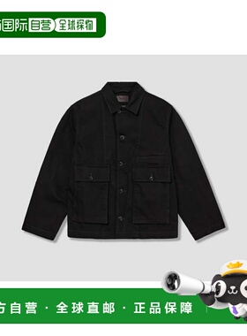 1h可退 香港直邮Lemaire 女士 HEAVY OW1198 LD1055 宽松款牛仔黑