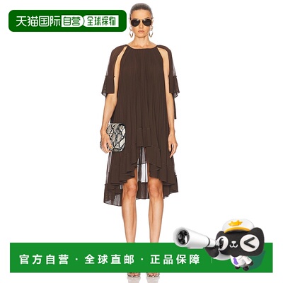 香港直邮ZIMMERMANN 女士 Illuminate 褶裥披肩迷你连衣裙 3270DS