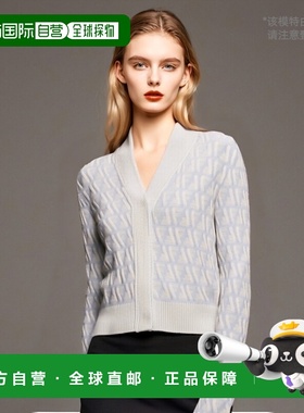 香港直邮Fendi 长袖针织开衫 FZE504ATPL羊绒羊毛