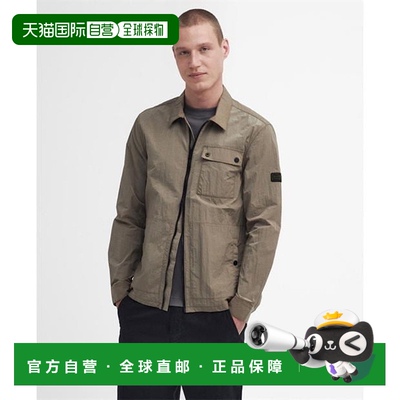 1h可退 香港直邮barbour 巴伯尔 男士 Inline 拉链衬衫式外套