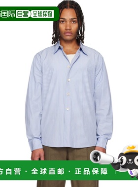 1h可退 香港直邮Our Legacy 男士 蓝色 Beyond 衬衫 M4252BS