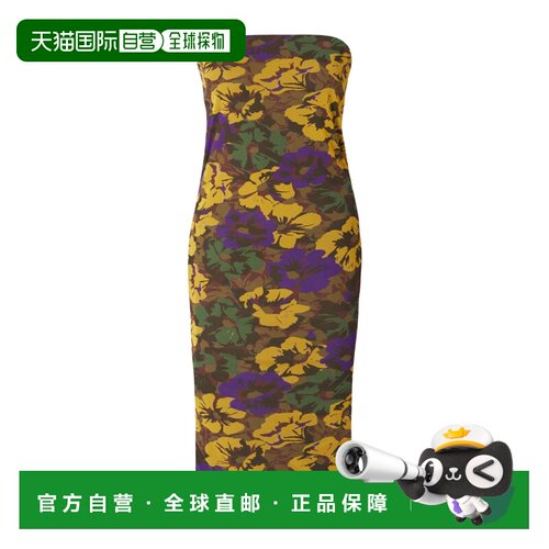 香港直邮Saint Laurent 花卉图案连衣裙 779977Y4I25
