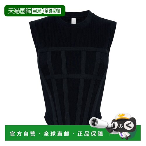 香港直邮Dion Lee 女士针织衫 C3094R23BLACK SS2024 黑色 徽标背