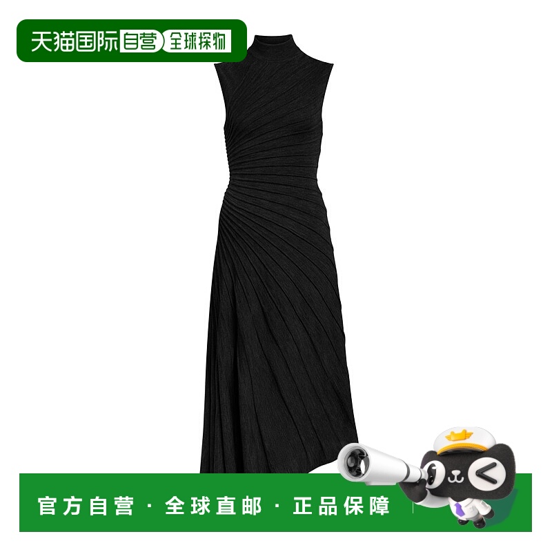 香港直邮Alaia 不对称羊毛连衣裙 AA9R2569K162C