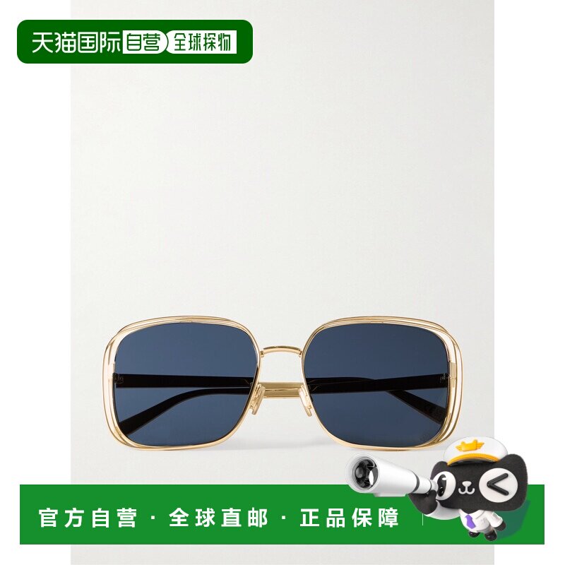 香港直邮DIOR 迪奥 女士 Fildior S1U 大号方形框镀金太阳眼镜 CD