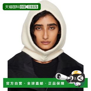 香港直邮Rick Owens 罗纹兜帽帽子 RP02E4481KWP羊毛