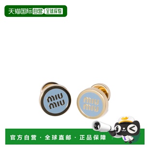 珐琅金属耳环 Miu 5JO9122F6T耳钉配饰 香港直邮Miu 1h可退