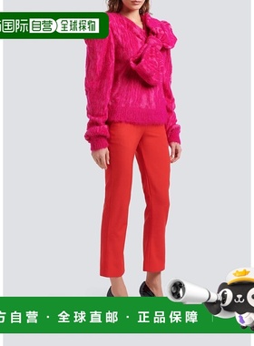 香港直邮Balmain 羊毛喇叭形休闲裤 BF0PP127WC09喇叭裤西装裤