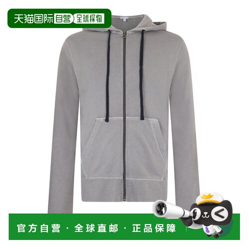 香港直邮James Perse 男士卫衣 MXA2130SGRP AW2024 灰色 Cotton