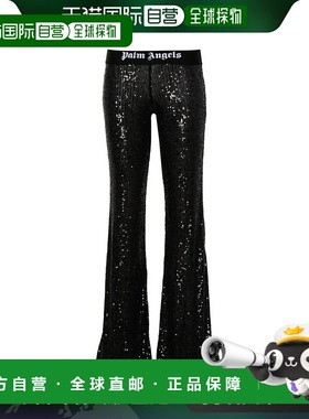 欧洲直邮PALM ANGELS 女士休闲裤PWCA101F24FAB0031010阔腿裤
