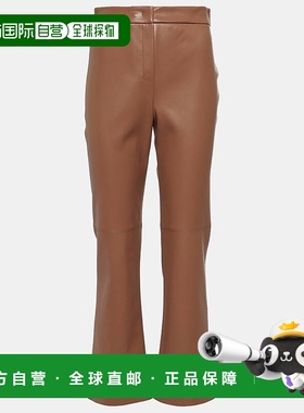 1h可退 香港直邮'S Max Mara 女士 Sublime 仿皮喇叭长裤 001380