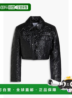 香港直邮Cecilie Bahnsen 女士 Gracie 短款涂层麦特拉斯凸纹夹克