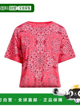 1h可退 香港直邮Moschino 莫斯奇诺 女士 T恤 red红色 舒适时尚