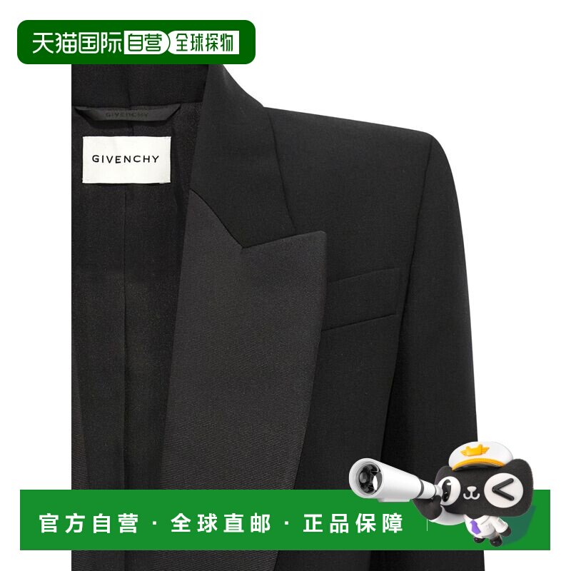 香港直邮GIVENCHY 女士西服 BW30LA15CT001 SS2026 黑色 短款西装