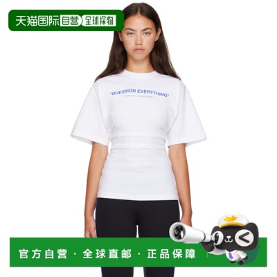 香港直邮off-white 女士 白色 Question Everything T恤 2FA00567