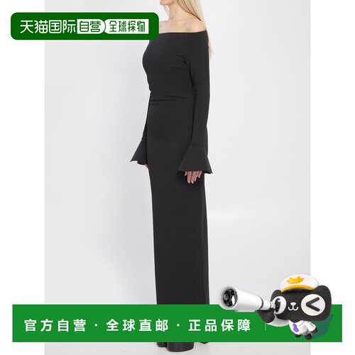 SOLACE LONDON 女士连衣裙 SS2026黑色性感长裙OS46053BLACK
