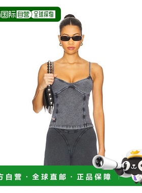 1h可退 香港直邮Diesel 迪赛 女士 Ony 上衣 A18361 grey灰色 舒