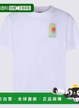 香港直邮Casablanca 男士 and Polos T恤白色上衣 MSP26JTS00113