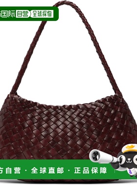 1h可退 香港直邮DRAGON DIFFUSION 女士 酒红色 Rosanna 单肩包 8