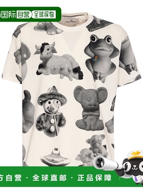 香港直邮Vivienne Westwood 印花圆领T恤 3G010013J006F