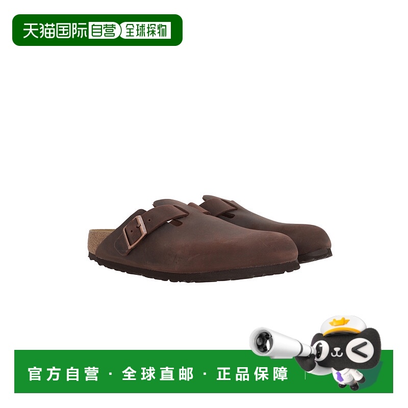 1h可退 香港直邮Birkenstock 勃肯 女士 Boston 穆勒鞋棕色平底