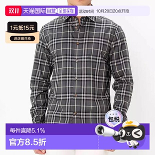 衬衫 格纹休闲单排扣长袖 男 Vintage 自营欧洲直邮Burberry博柏利