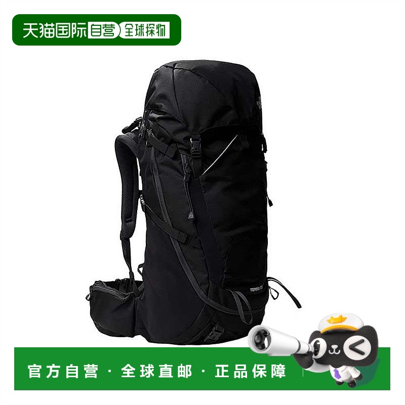 自营欧洲直邮THE NORTH FACE/北面24新款 黑色再生聚酯纤维55L双