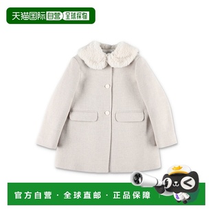 香港直邮golden goose 女童 girls’ 爱人造毛领羊毛大衣童装 W05