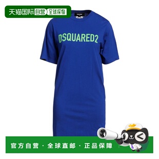 短款 女士 连衣裙 blue蓝色 香港直邮Dsquared2 舒适时尚 二次方