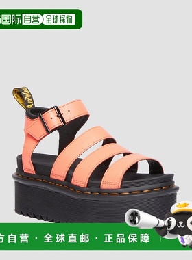 自营欧洲直邮DrMartens马丁大夫 Quad Blaire女士Pisa皮革厚底凉