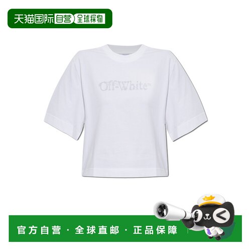 1h可退 香港直邮OFF-WHITE 女士T恤 2FA00643T0W222 AW2026 白色