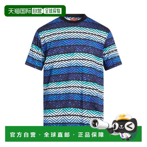 1h可退 香港直邮MISSONI 米索尼 男士 T恤 blue蓝色 舒适时尚