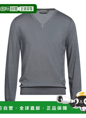 香港直邮Canali 康钠丽 男士 毛衣 grey灰色 舒适时尚