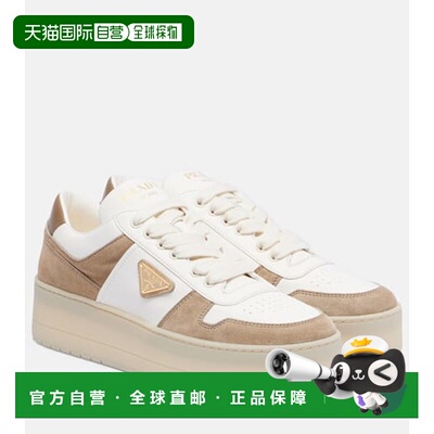 1h可退 香港直邮Prada 普拉达 女士 Downtown Bold 皮质防水台运